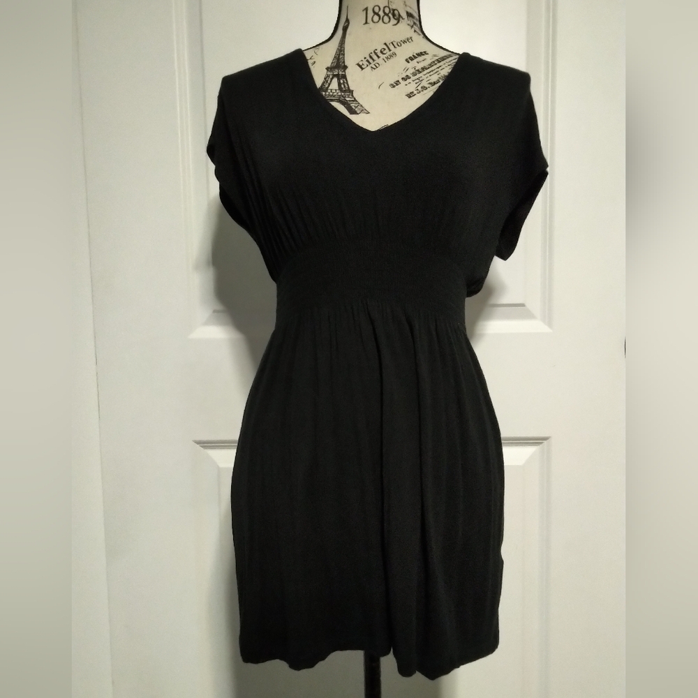 BEBE Sport Black V-Neck